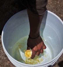 Preparación de la mezcla de Acneem